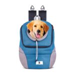 Dad's Dog® Head-Out Backpack Carrier for Dogs Cats. Dark blue